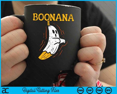 Boonana Cute Ghost Banana Halloween Costume SVG PNG Cutting Files ...
