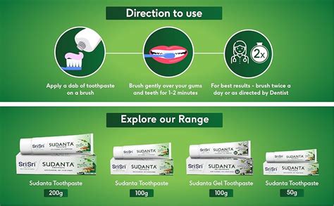 Sri Sri Tattva Sudanta Original Toothpaste - All Natural, Fluoride Free ...