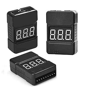Tesha Lipo Battery Checker - Rc 1-8S Tester Monitor Low Voltage Buzzer ...