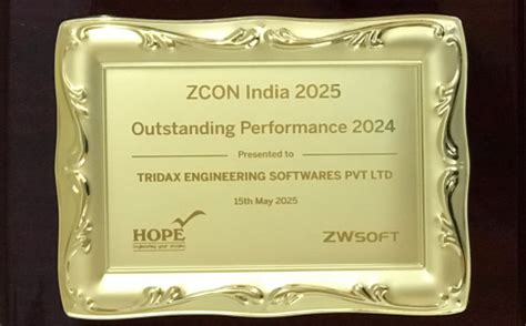AWARD PHOTOS ZCON INDIA Outstanding Performance Award 2024 - Tridax