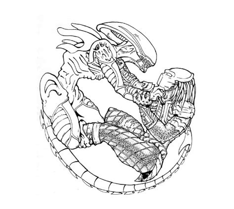 Image result for Alien vs Predator Coloring Pages