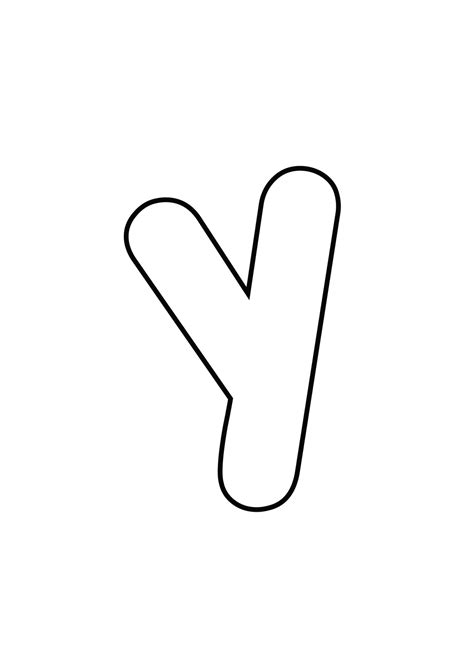 Download Printable Bubble Letter Y - Bubble Letters