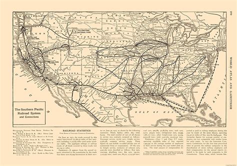 Southern Pacific RR System Map