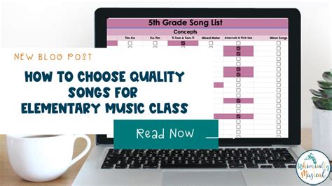 How To Choose Quality Songs For Elementary Music Class - Whimsically Musical