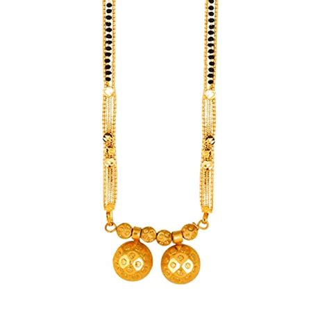 Buy MEENAZ 2 Vati Wati Mangalsutra For Women Girls Temple South Indian ...