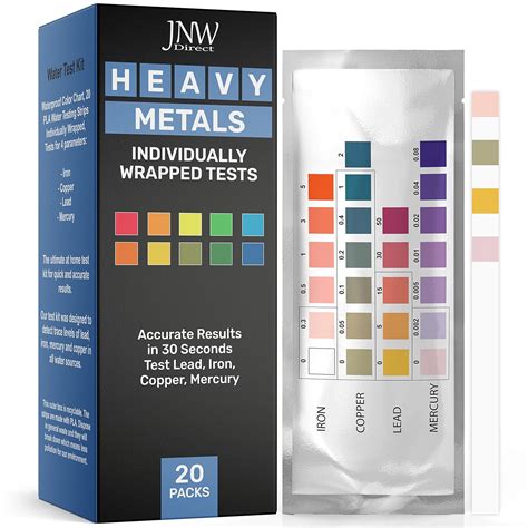 Heavy Metals Water Test Kit - Drinking Water Test Strips with eBook ...