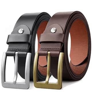 Buy Urban alfami Genuine Leather Belt for Men Pack of 2 | Formal/Casual ...