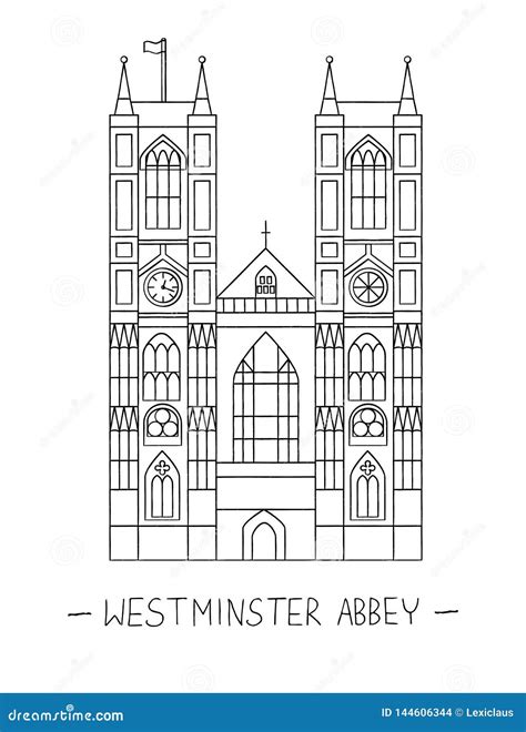 Westminster Abbey Clip Art Vector Illustration | CartoonDealer.com #144606344