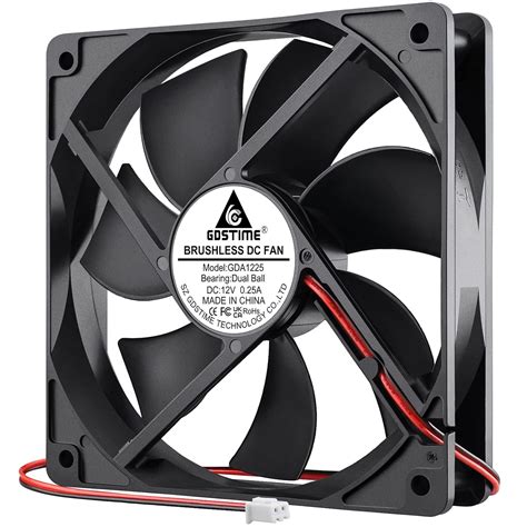 Amazon.com: GDSTIME Dual Ball Bearings 120mm x 120mm x 25mm 5 inch 12v ...