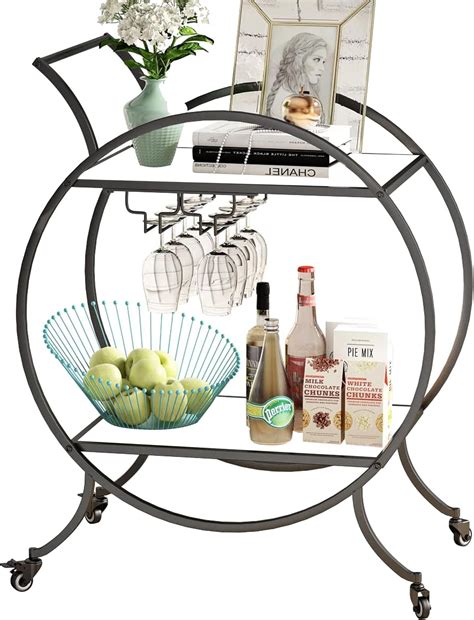 INDIAN DECOR . 45939 All 2-Tier Serving Trolley with Wheel, Creative ...