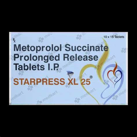 STARPRESS XL 25MG TABLET 15'S Price, Uses, Side Effects & Substitutes ...