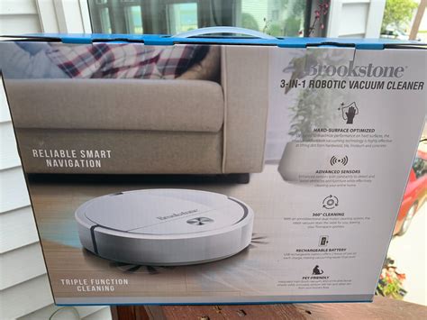Brookstone 3 in 1 Robotic Vacuum Cleaner for Hard Surfaces NEW in BOX ...