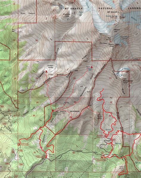 Mount Shasta Map at Frank Boyd blog