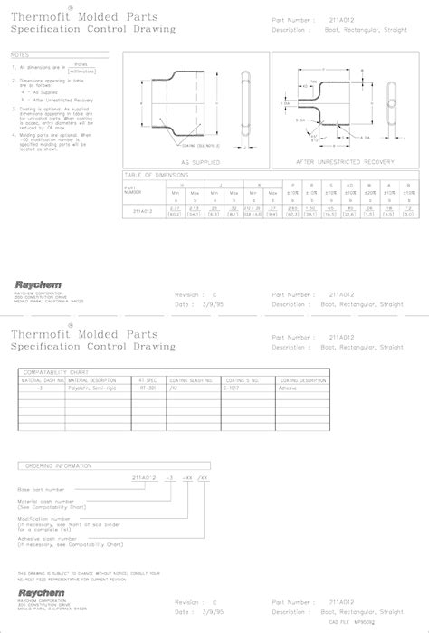 211A012 Drawing by TE Connectivity Aerospace, Defense and Marine ...