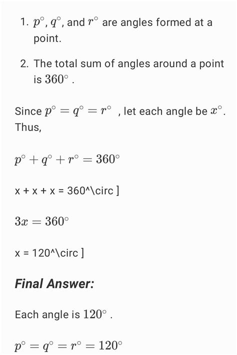 In the given figure, p° = q = r°, find each.I WILL MARK AS BRAINLIEST ...