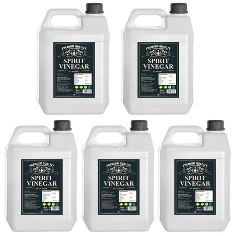 Buy Distilled White Vinegar 25 LITRE (5L Pack of 5) 25L Perfect For ...