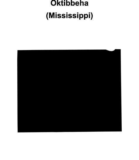 Oktibbeha County, Mississippi blank outline map 46720888 Vector Art at ...