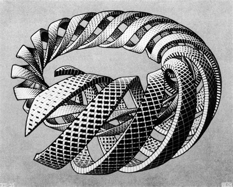 Maurits Cornelis Escher - Spirals | Escher art, Mc escher art, Mc escher