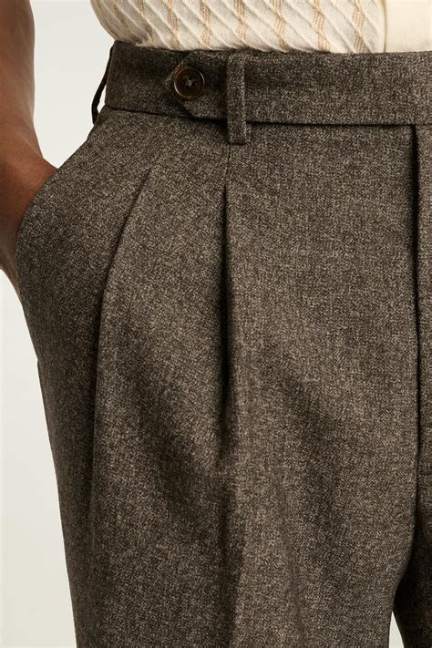 Pleated Wool Trousers | Elegant Wool Trousers with Vintage Appeal | Bonobos