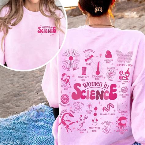 Retro Women in Science T-shirt, Gift for Science Teacher, Preppy ...