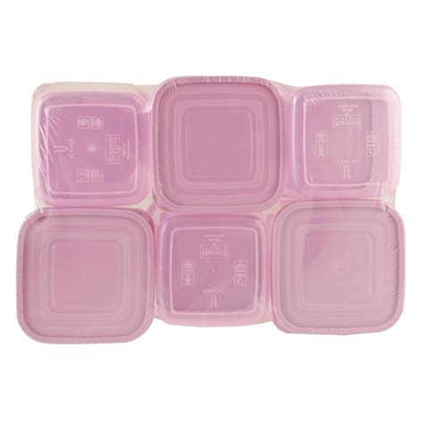 Buy Joyo Plastic Kitchen Classic Container, 500 ml, 6-Piece, Clear ...