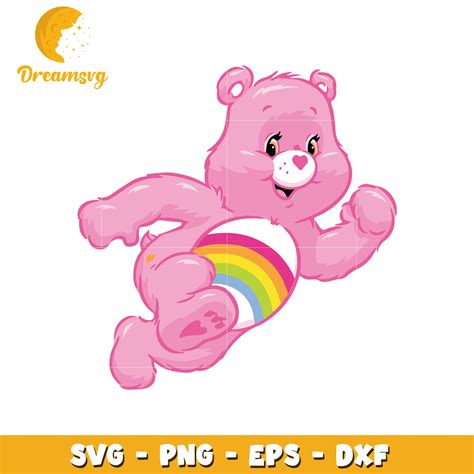 Pink Care Bear Rainbow SVG PNG EPS DXF – DreamSVG Store
