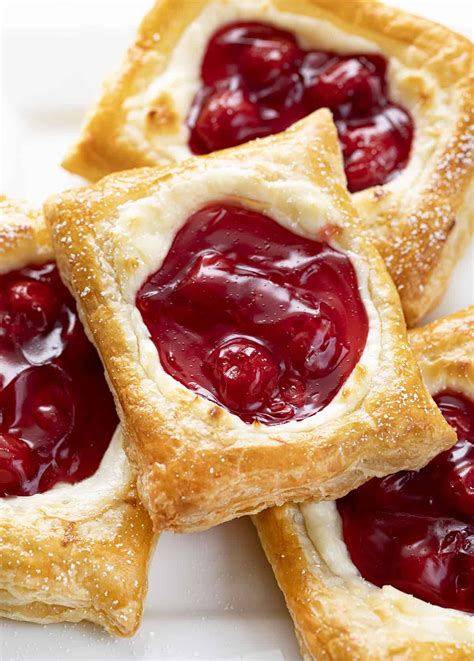 Cherry Cream Cheese Danish | Recipe | Puff pastry recipes dessert ...