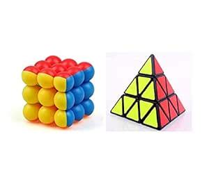 Toy Arena Stickerless Bubble & Pyraminx Cube Smooth Quality Bright ...
