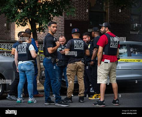 Bronx, USA. 11th July, 2023. Police officers from the 52nd Precinct and ...