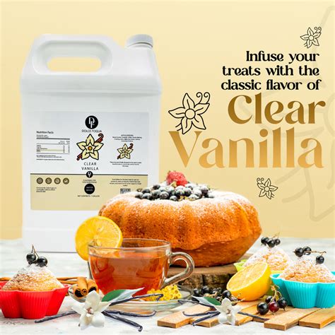 Clear Vanilla Extract - Gallon Size for Bulk Use | Dolce Foglia – Dolce ...