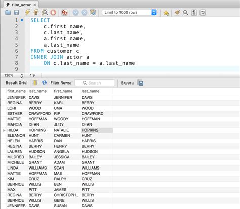 SQL Join Code 的图像结果