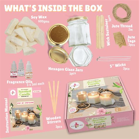 Scented Candle Making Kit - DIY Aromatherapy Craft for Teens – Kalakaram