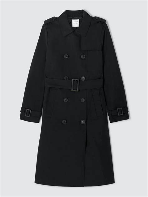 John Lewis Trench Coat, Black