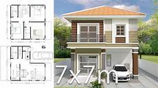 design home home design plan 7x7m with 3 bedrooms design home home design plan 7x7m with 3 bedrooms