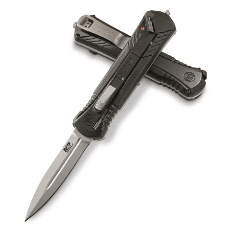 Smith & Wesson M&P OTF 3.5" Spring Assisted Knife, Bead Blast Finish ...