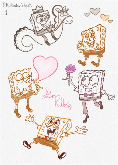 SpongeBob model sheet 1 by Toon-Romantic on DeviantArt