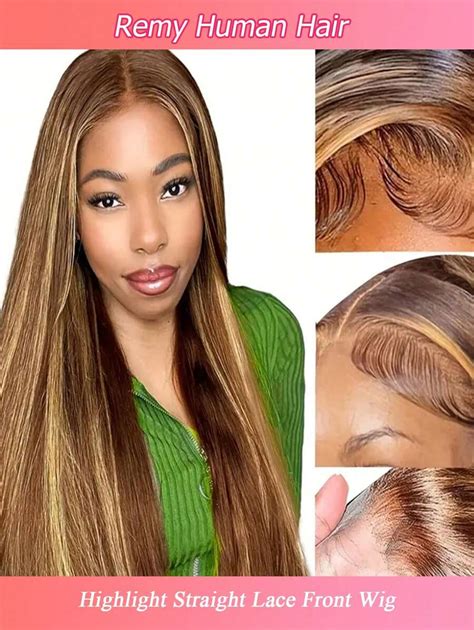 Perucas de cabelo humano 180% densidade peruca de cabelo humano liso 4/ ...