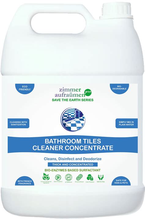 Zimmer Aufraumen Pro Bathroom Tiles Cleaner Concentrate 5Lit. Bio ...
