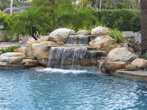 pool rock waterfall ideas - Liza Ledoux