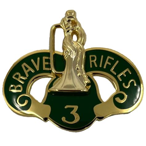 3d Cavalry Regiment Distinctive Unit Insignia Crest - Brave Rifles ...