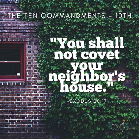 Revisiting the 10 Commandments. The tenth Commandment: “You shall not ...