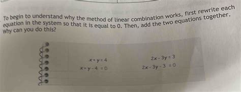How to Do Linear Combination Method 的图像结果