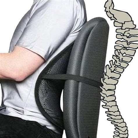 Cool Vent Mesh Back Lumbar Support For Office Chair, Car, and Other ...