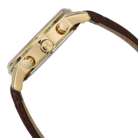 Buy Online Tommy Hilfiger Quartz Analog Silver Dial Leather Strap Watch ...