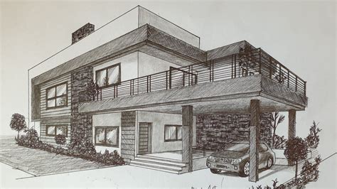 modern house to draw
