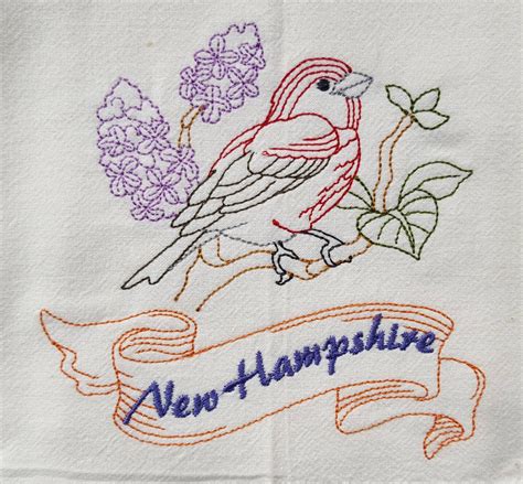 New Hampshire State Bird Purple Finch OR State Flower Purple - Etsy