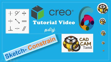 Creo 4.0 |Tamil Tutorials 6 | Sketch - Constrain
