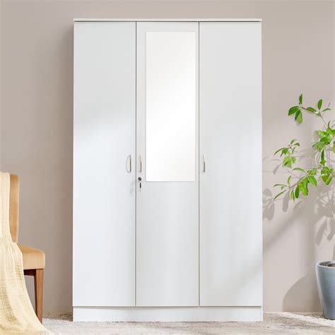 Buy Helios Alton 3-Door Wardrobe with Mirror from Alton by Home Centre ...