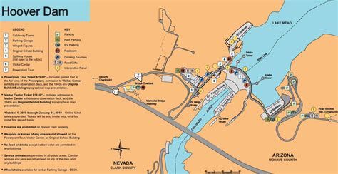Hoover Dam - History, Facts, Tours Inside, Times & Schedule, Cost, Map