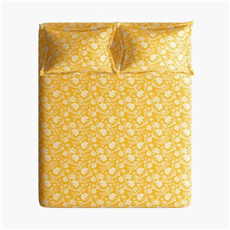 Buy BICHAUNA Sapphire Cotton 104TC Printed 3Pcs Queen Bedsheet Set from ...